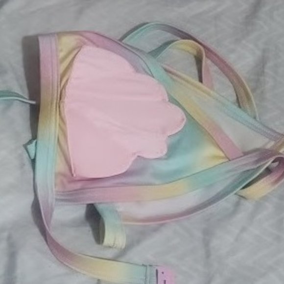 ASOS Rainbow Shell bikini top - Picture 2 of 2